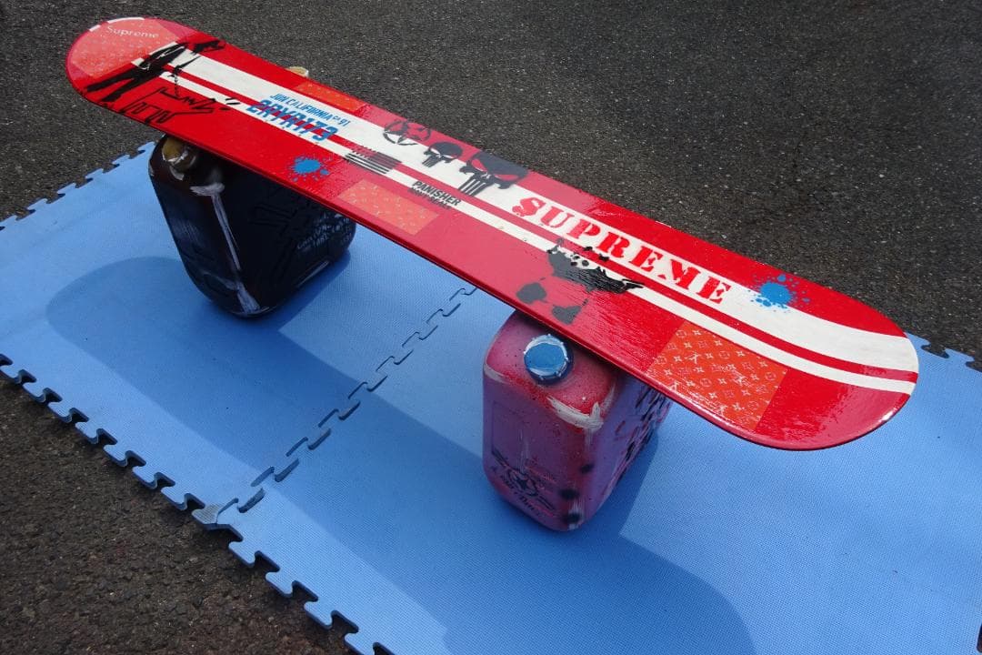 スノボーベンチ オシャレ インテリアガレージ テーブル 18Lタンク