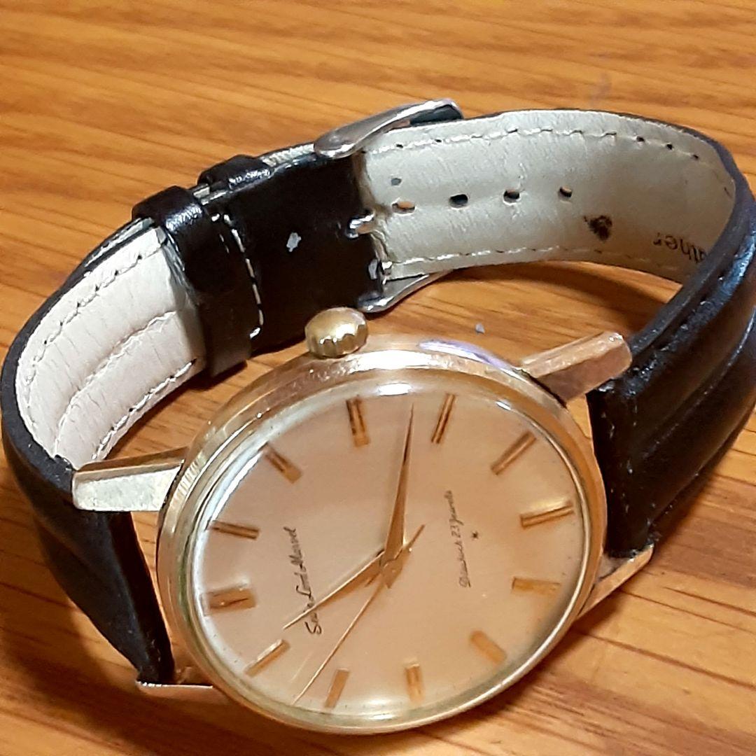 セイコー　ロードマーベル　初期 ADダイヤル　14KGF　手巻きメンズ腕時計