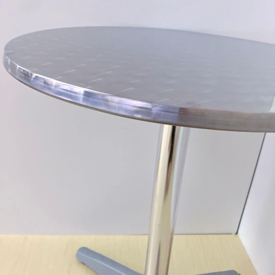 ラウンドテーブル　ダイナーテーブル　円形　アルミ　ダイニングテーブル