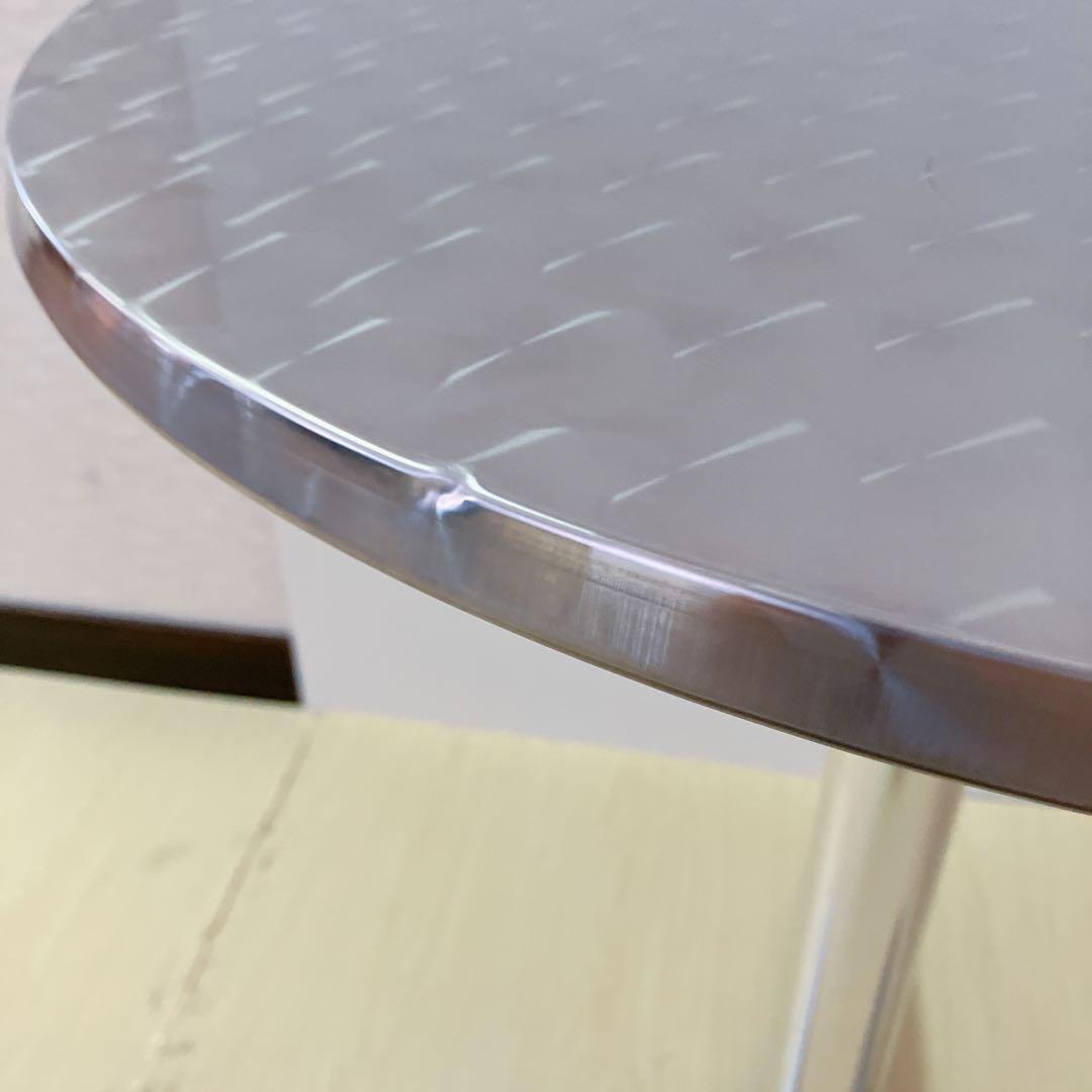 ラウンドテーブル　ダイナーテーブル　円形　アルミ　ダイニングテーブル