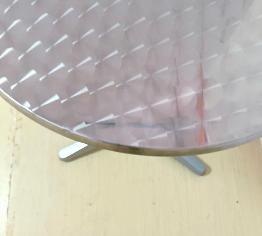 ラウンドテーブル　ダイナーテーブル　円形　アルミ　ダイニングテーブル