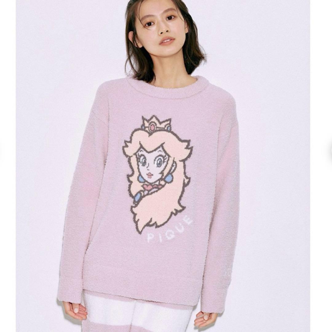 gelato pique ジェラピケ ピーチ姫コラボ F 秋冬 ピンク パジャマ