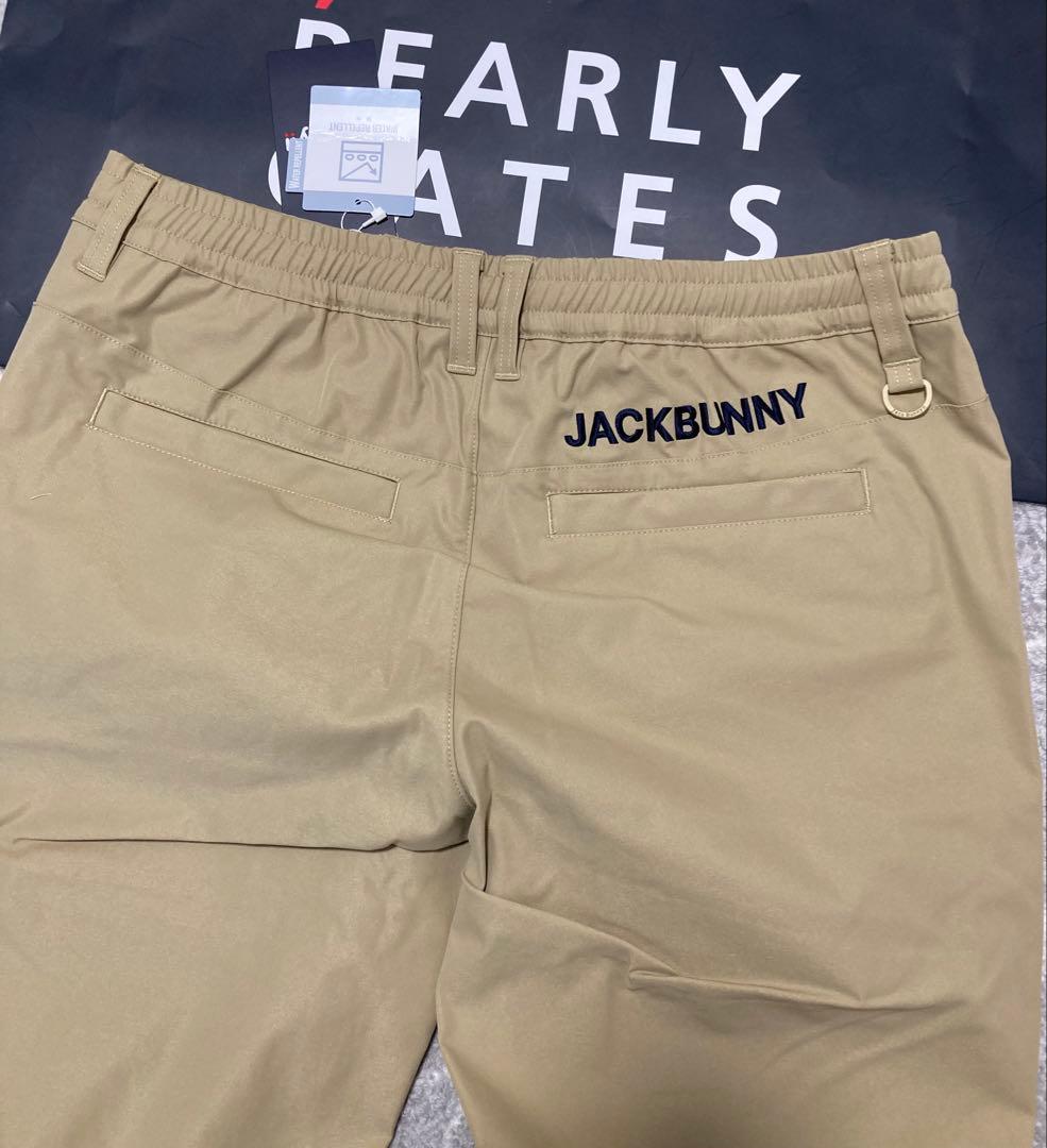 新品 パーリーゲイツ ジャックバニー ポリエステルツイルパンツ(7)3Lベージュ