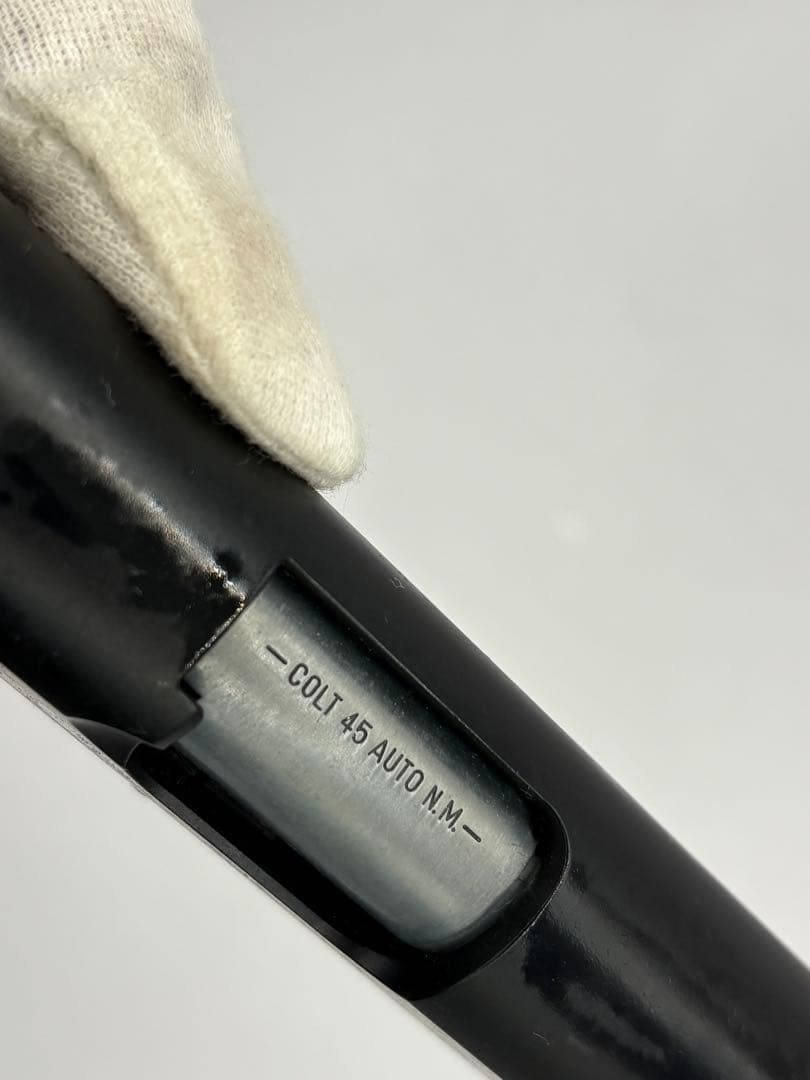 美品　WA コルトレールガン　ブラック　グリップ実銃用バックマイヤーに交換