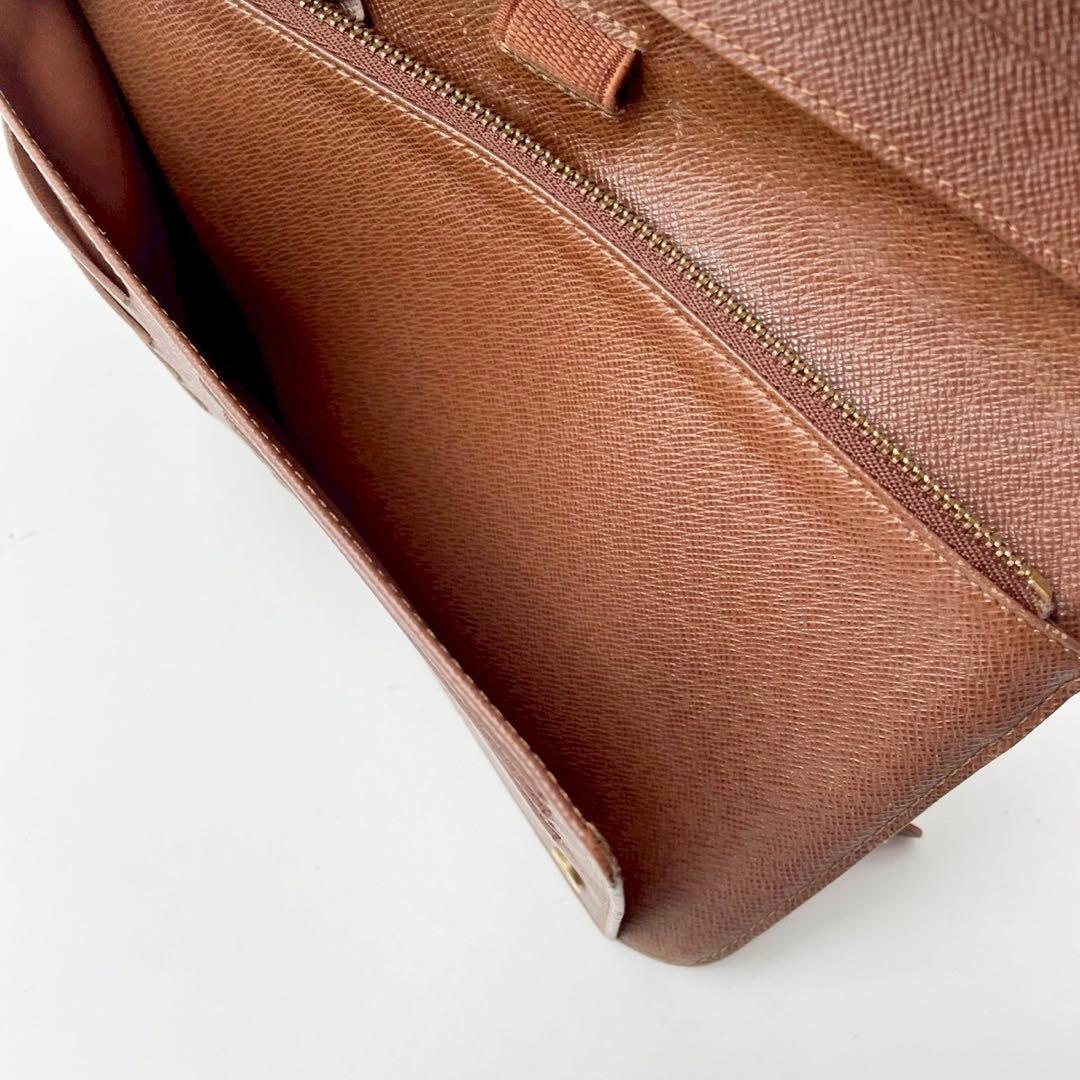 良品　ルイヴィトン　M66566 モノグラム　アンソリット　オーガナイザー　茶