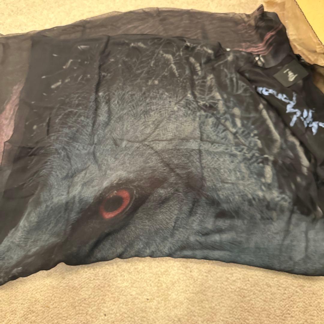 新品discord 本人サイン入Yohji Yamamoto デザイン マフラー