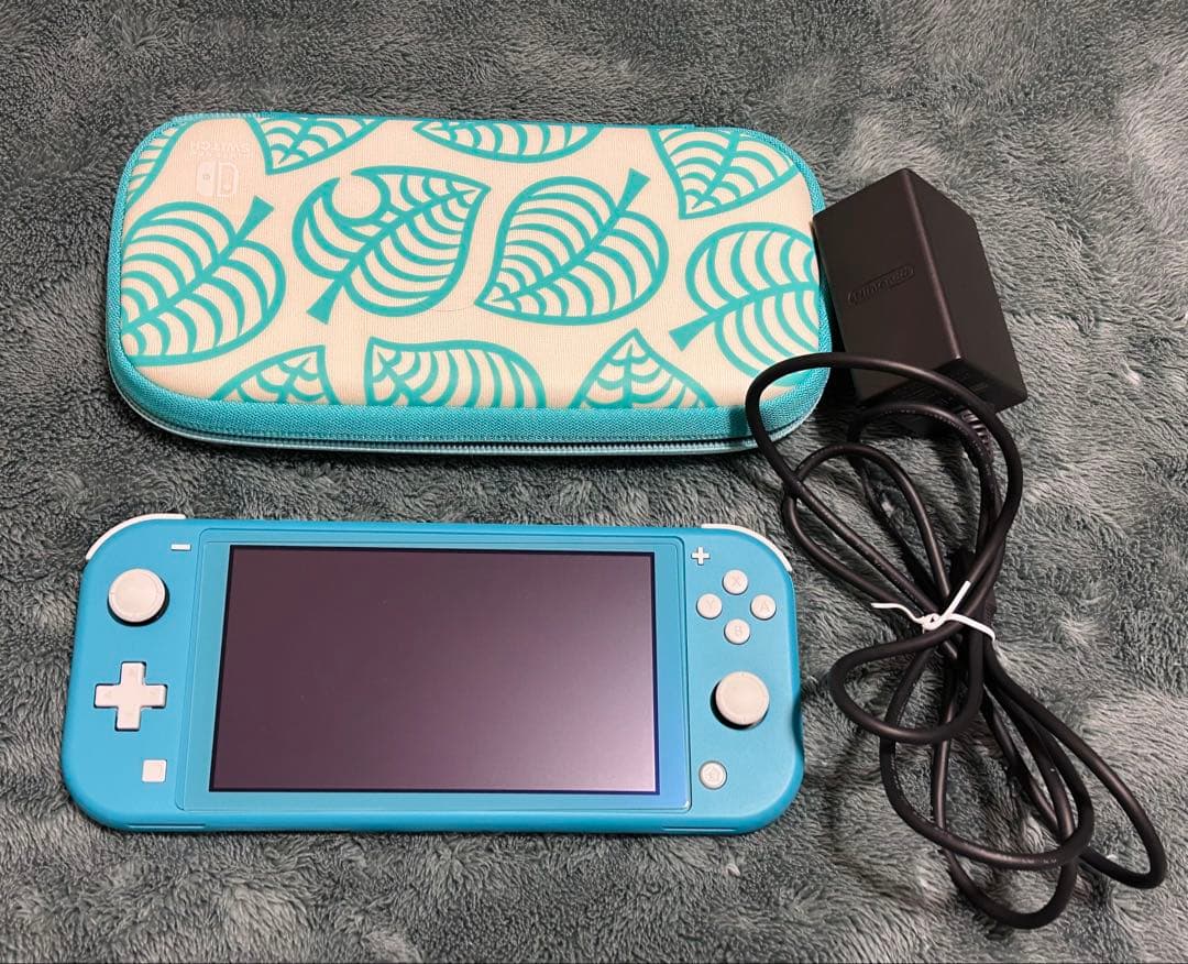 Nintendo Switch Lite ターコイズ 本体 充電器 あつ森ケース
