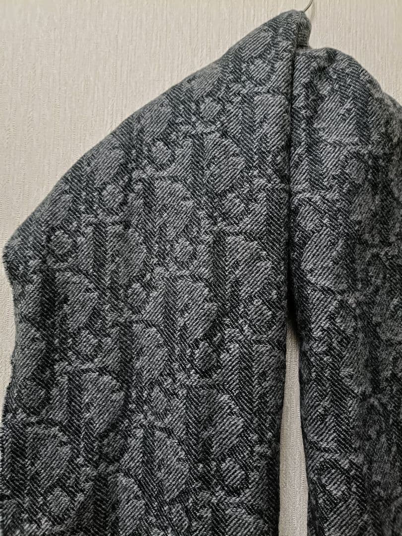 ダブルフェース マフラー ディオール オブリーク カシミヤ & ウール