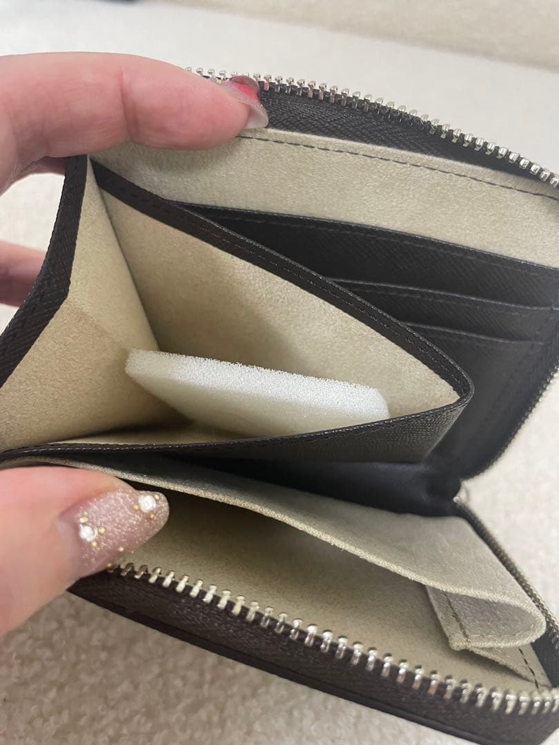 ATAO チェス　ダークブラウン　 二つ折り財布