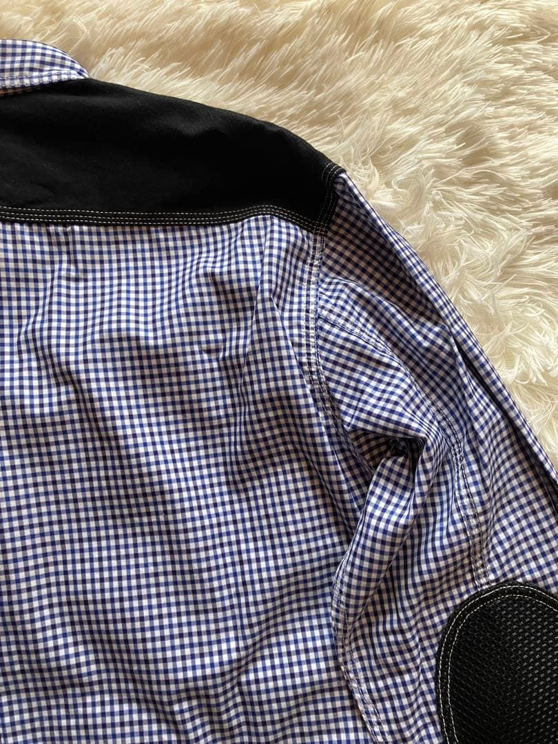 junya watanabe man 切り替えシャツ　ギンガムチェック　Mサイズ