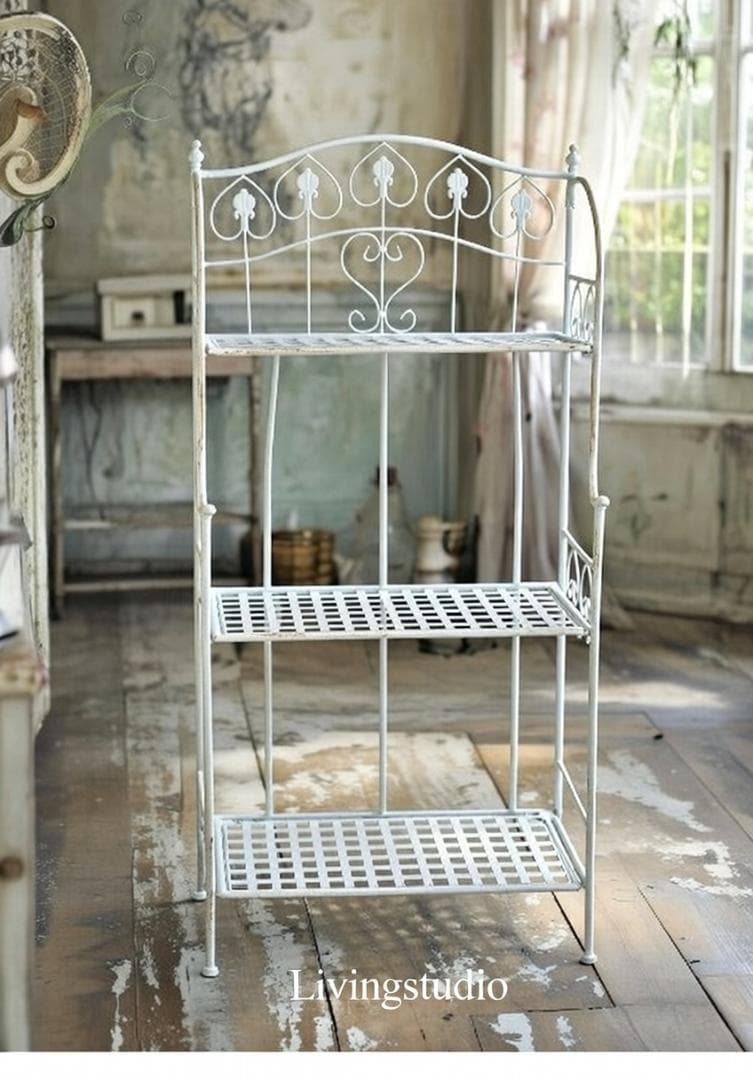 ヴァイス スリーティアシェルフ アイアン コベントガーデン シャビー FX-06