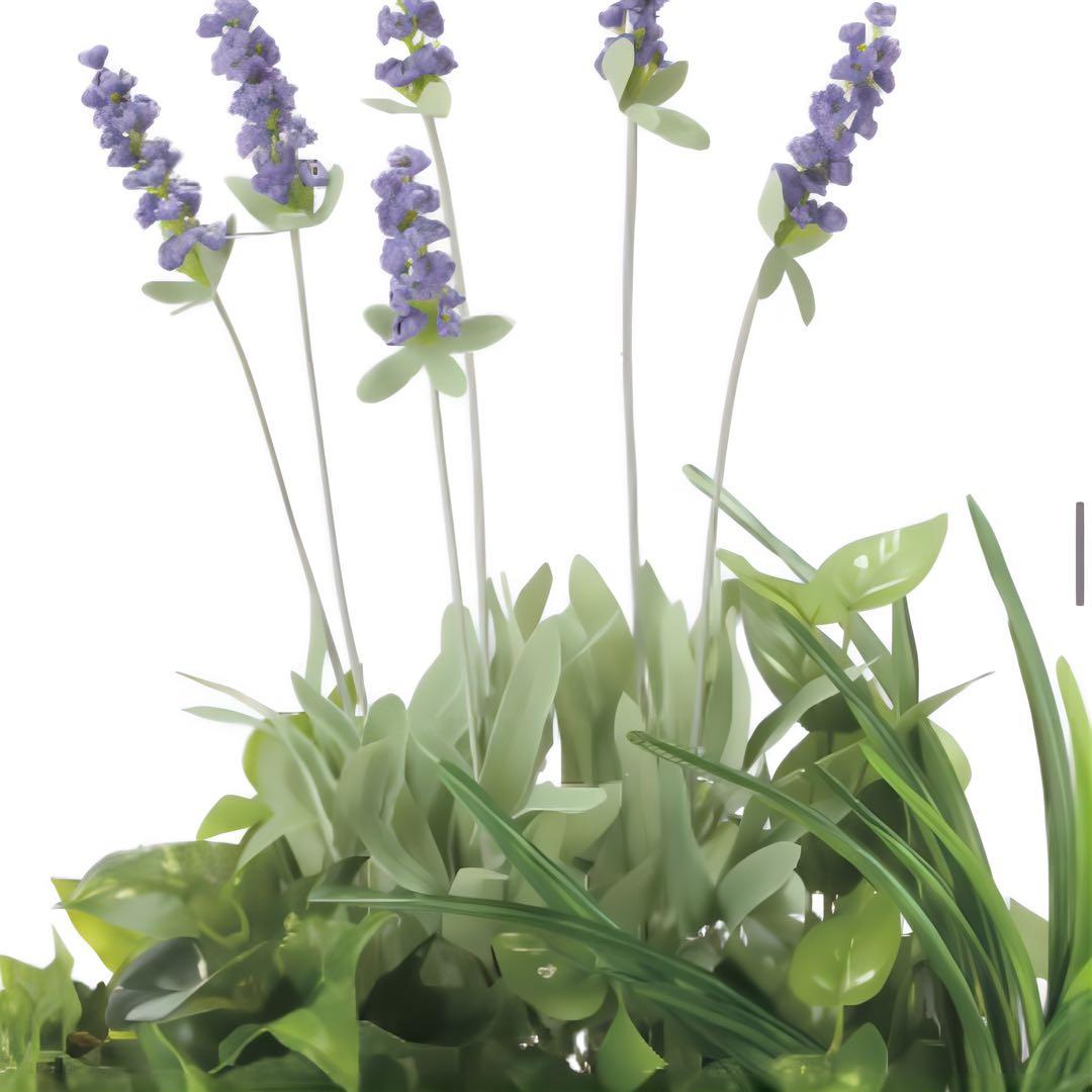光触媒　人工観葉植物　ウォールグリーン　フェイクグリーン　寄せ植えラベンダー