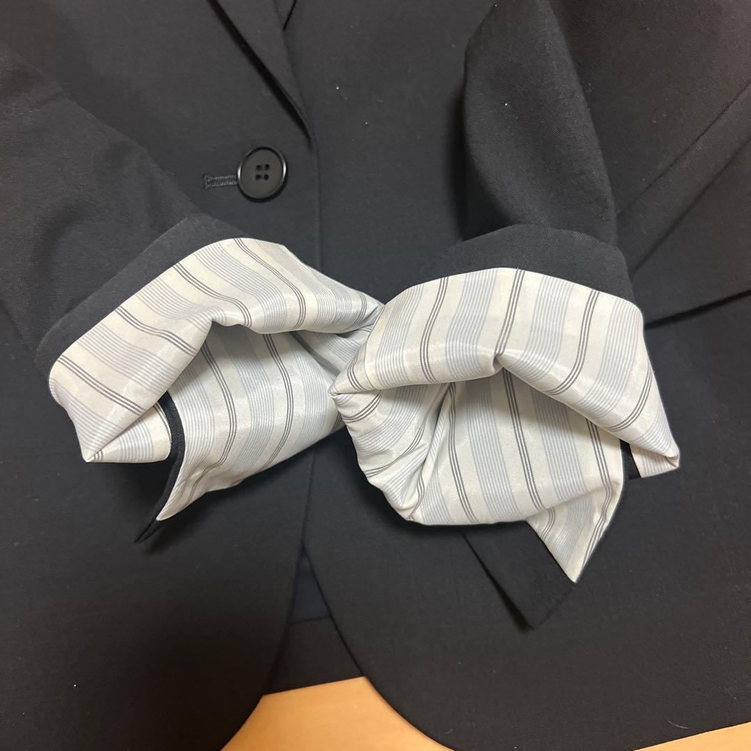 theory ブラック パンツスーツ