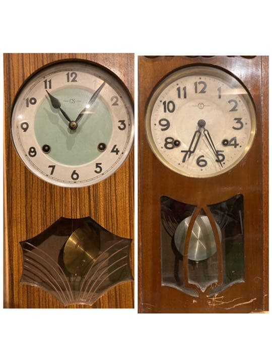 振り子時計 アンティーク 2点セット ネジ１つ