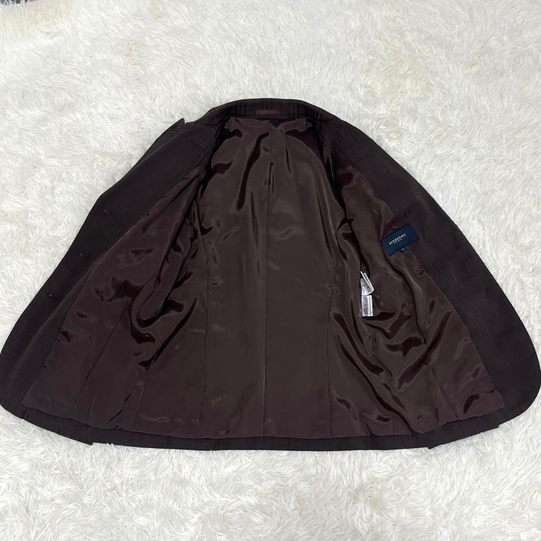 バーバリーロンドン 3ピース シャドーチェック パンツ スカート　ジャケット　茶