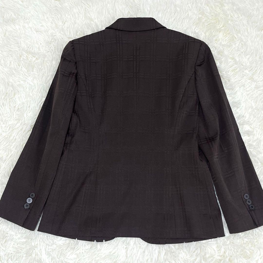 バーバリーロンドン 3ピース シャドーチェック パンツ スカート　ジャケット　茶