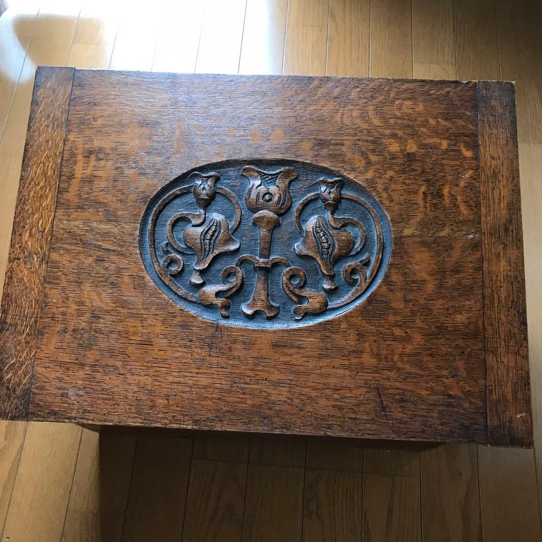 収納箱　アンティーク　一枚板