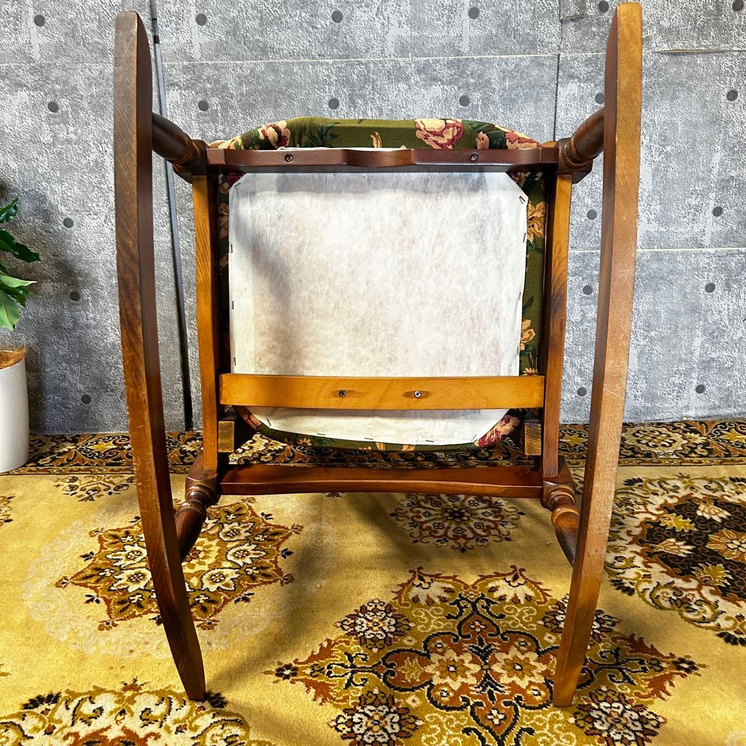 ꧁レトロ家具꧂花柄ロッキングチェア 揺れ 揺り 椅子 いす イス チェア