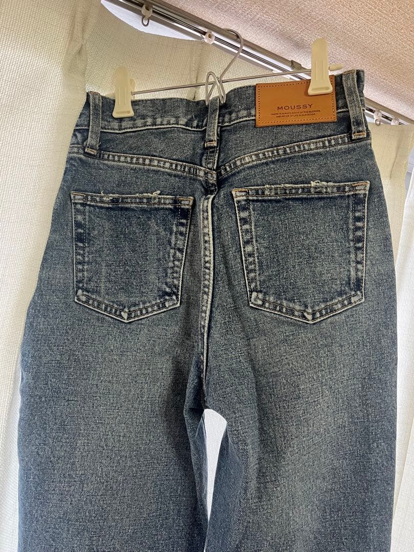 moussy MVS FLARE 24インチ フレアデニム ブルー