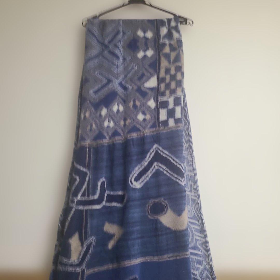 KAPITAL キャピタル　縮絨ウール大盤マフラー パッチワーク2㍍50cm