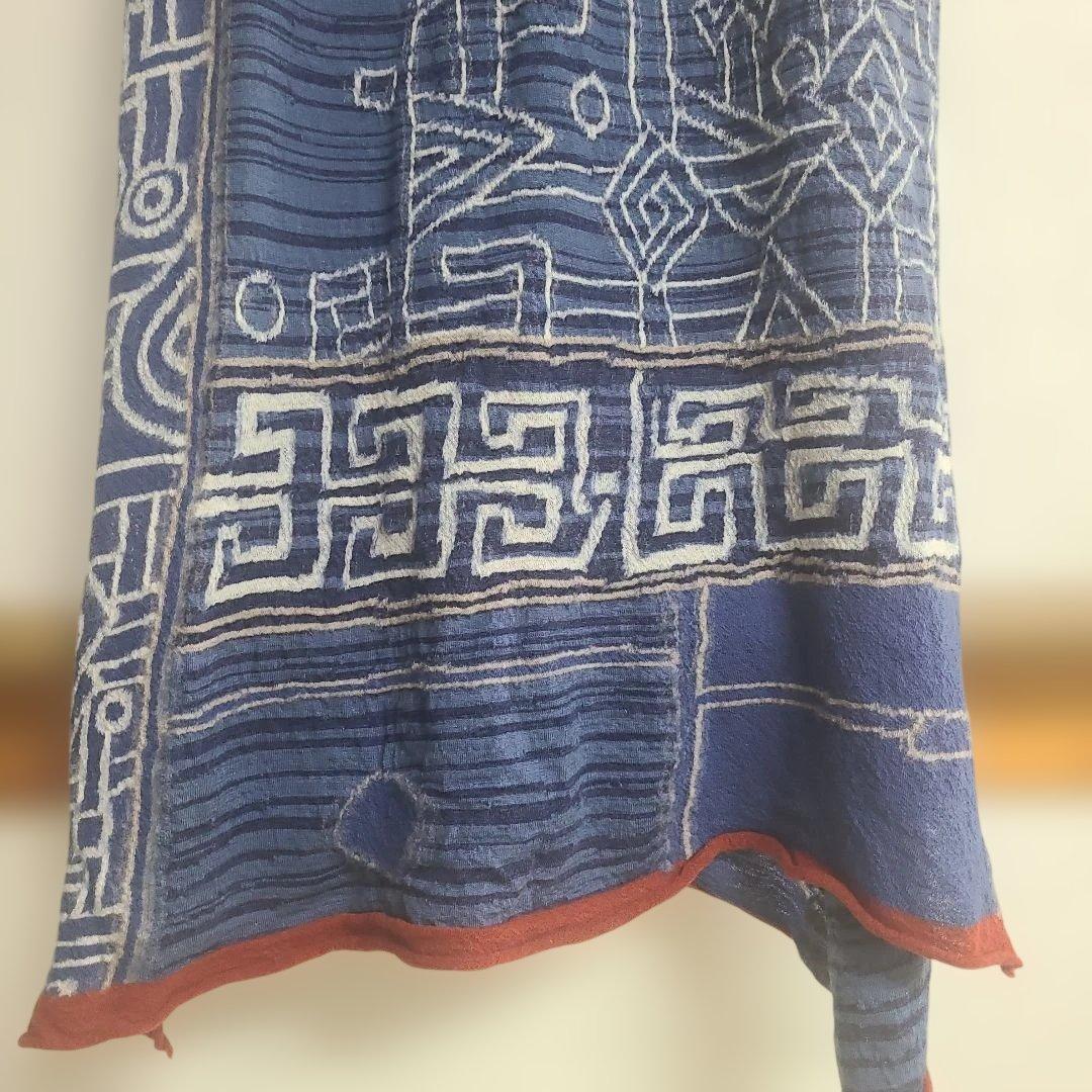 KAPITAL キャピタル　縮絨ウール大盤マフラー パッチワーク2㍍50cm