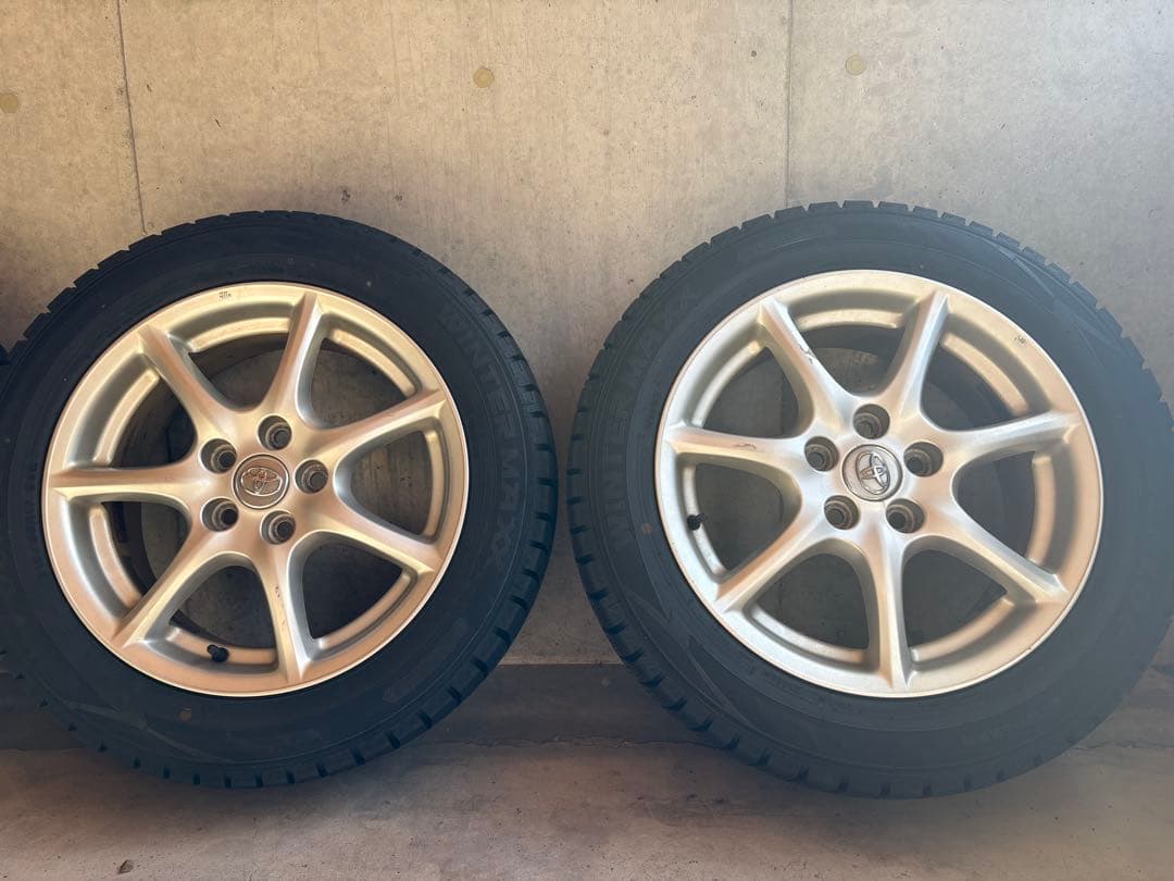 DUNLOP スタッドレス 215/55R17 21年製 エスティマ純正ホイール