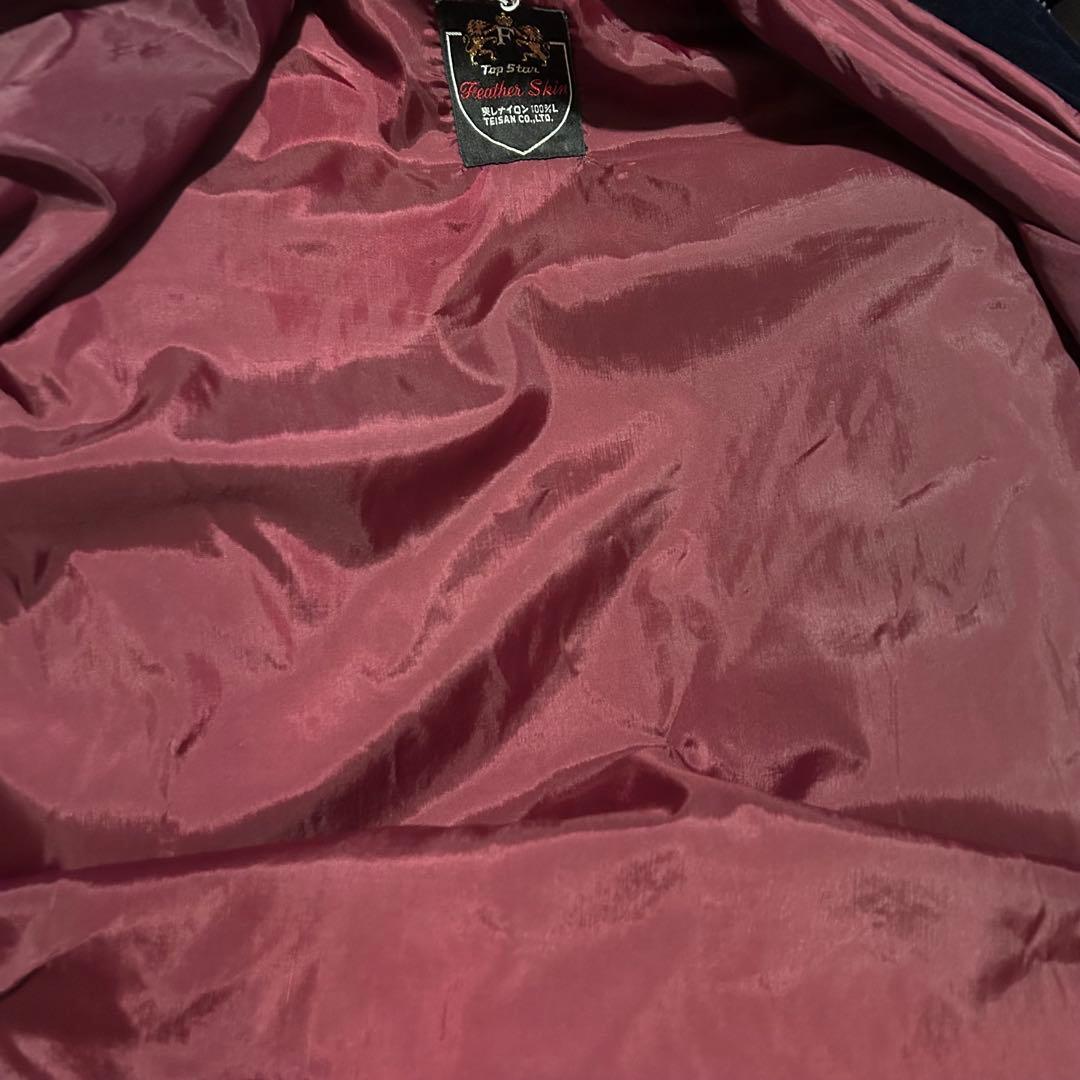 【希少】70s 国産　ヴィンテージ ベロア スイングトップ ネイビー 短丈