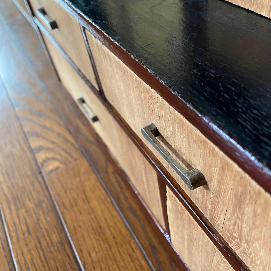 昭和レトロ　飾り棚　茶箪笥　時代家具