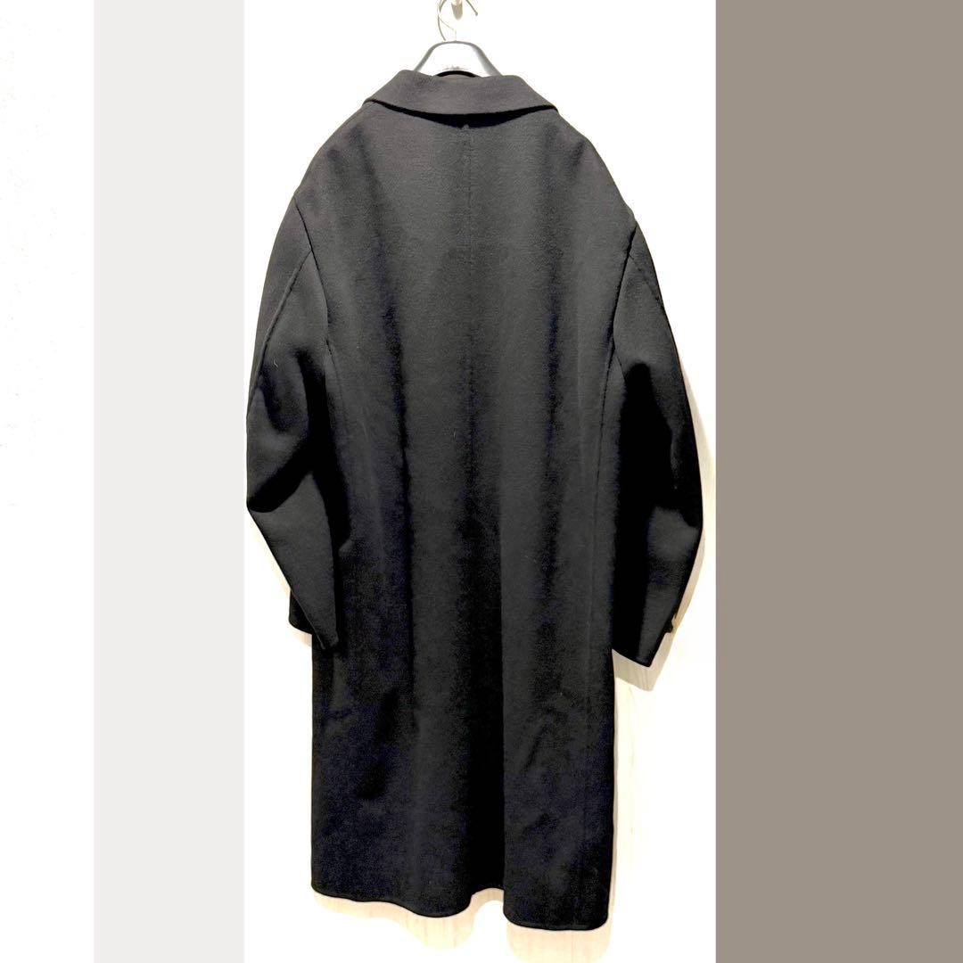 UNIQLO +J カシミヤブレンドオーバーサイズチェスターコート 黒 XL