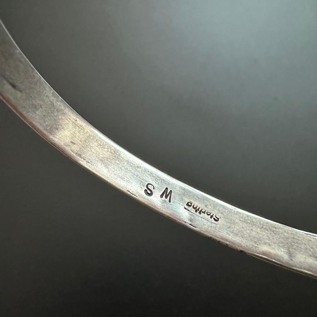 Navajo Wylie Secatero スタンプワーク トライアングバングル