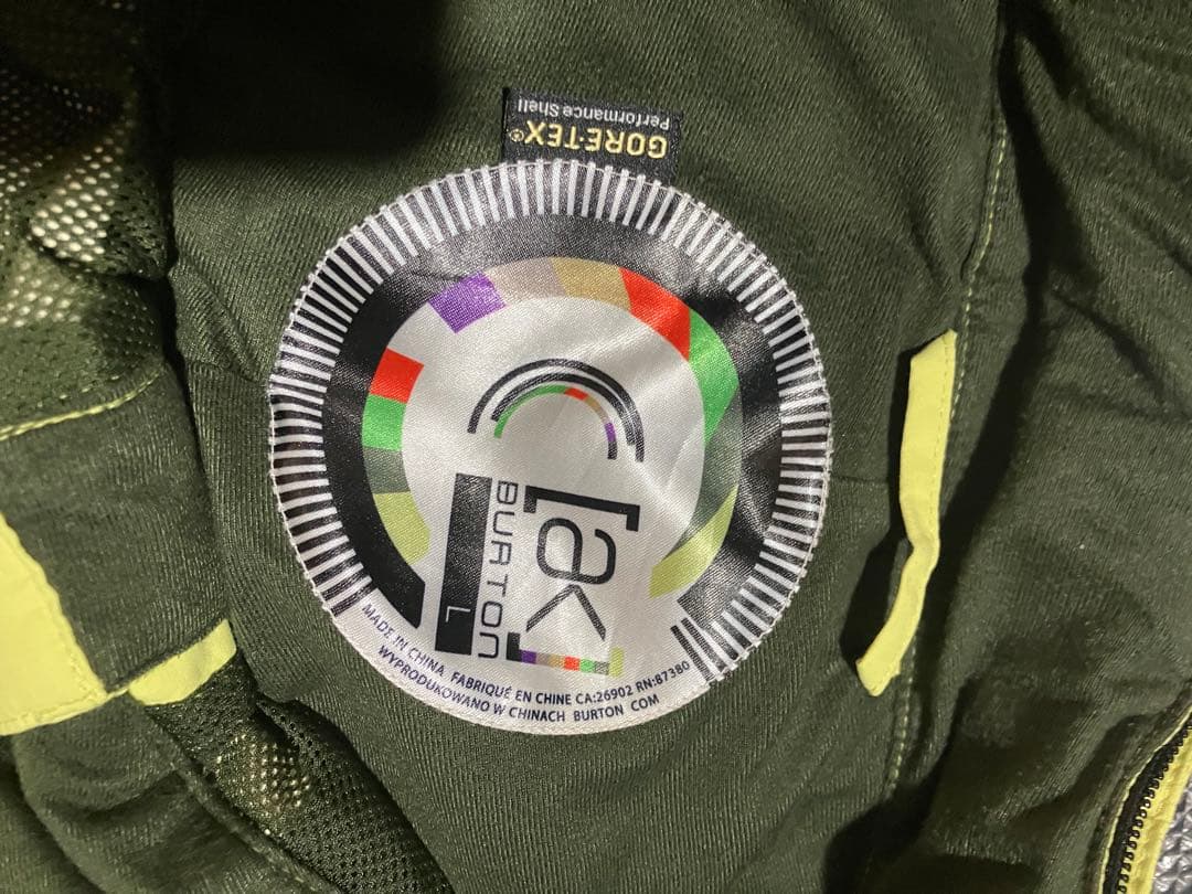 バートンAK 上下セット　USはLサイズ JPはXLサイズ