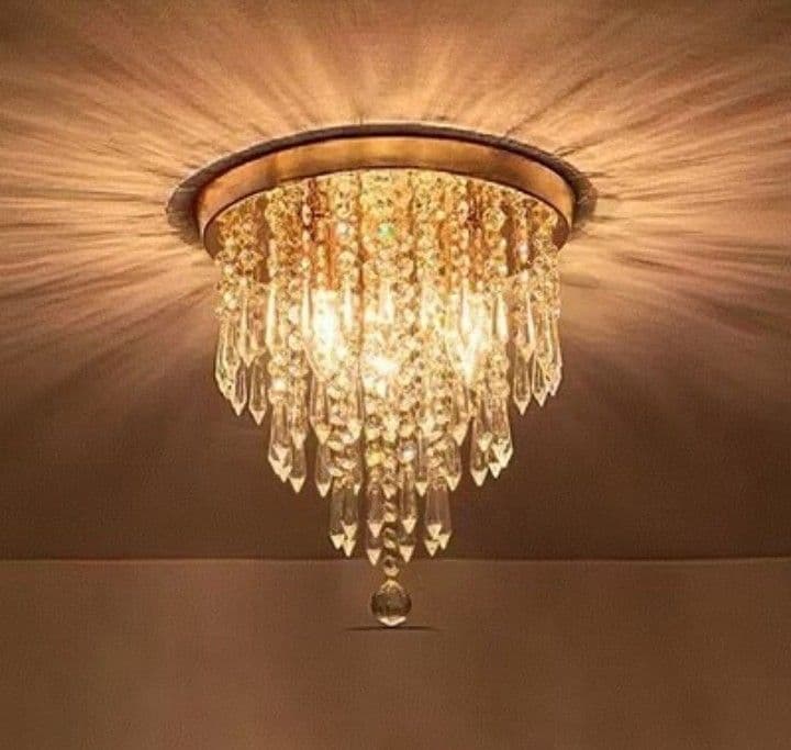 高級感あふれる クリスタル風シーリングライト