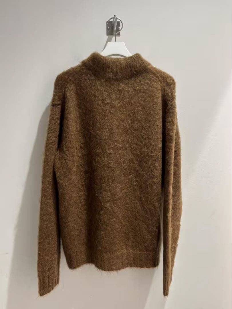 トップス AURALEE BRUSHED MOHAIR CARDIGAN w/COLLAR