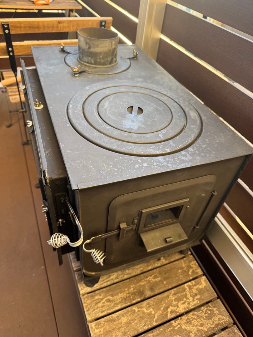 神保製作所　薪ストーブ ロマンチカル上出し脚長さん ピザオーブン収納ケース付き