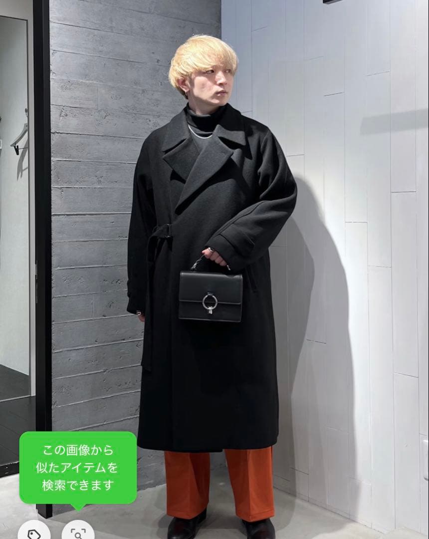 HARE ウールタイロッケンコート