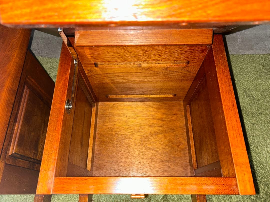 ☆GA216【中古品】 ケヤキの チェア 2点セット 　欅 伝統工芸 石橋武士作