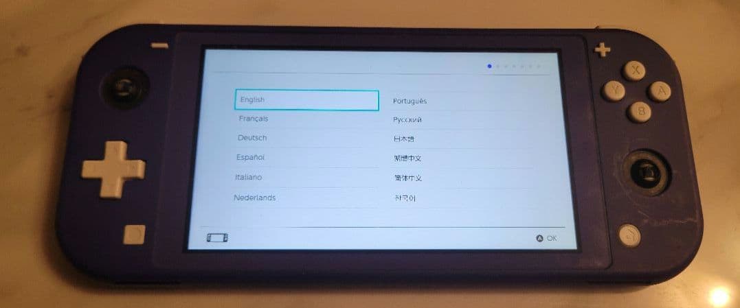 動作・操作可能Nintendo Switch Liteブルー　パーツ欠けジャンク