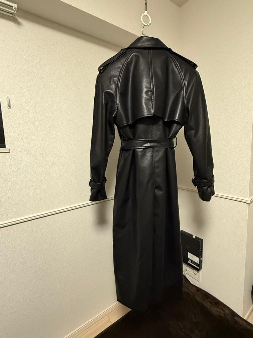 Argue Cultureレザーコートロングジャケット