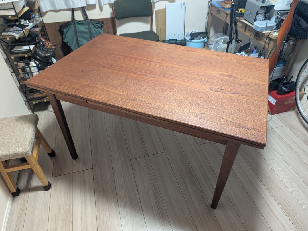 エクステンションダイニングテーブル チーク デンマーク 北欧