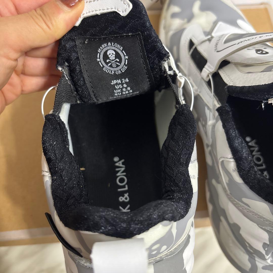 MARK & LONA カモフラーシューズ 24cm、メンズ、レディース問わず。