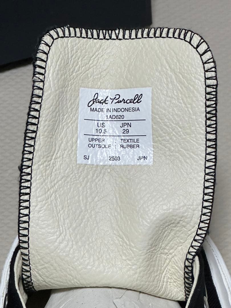 マ*ス様 入手困難！大人気 ジャックパーセル 1935 黒 ロースニーカー 29