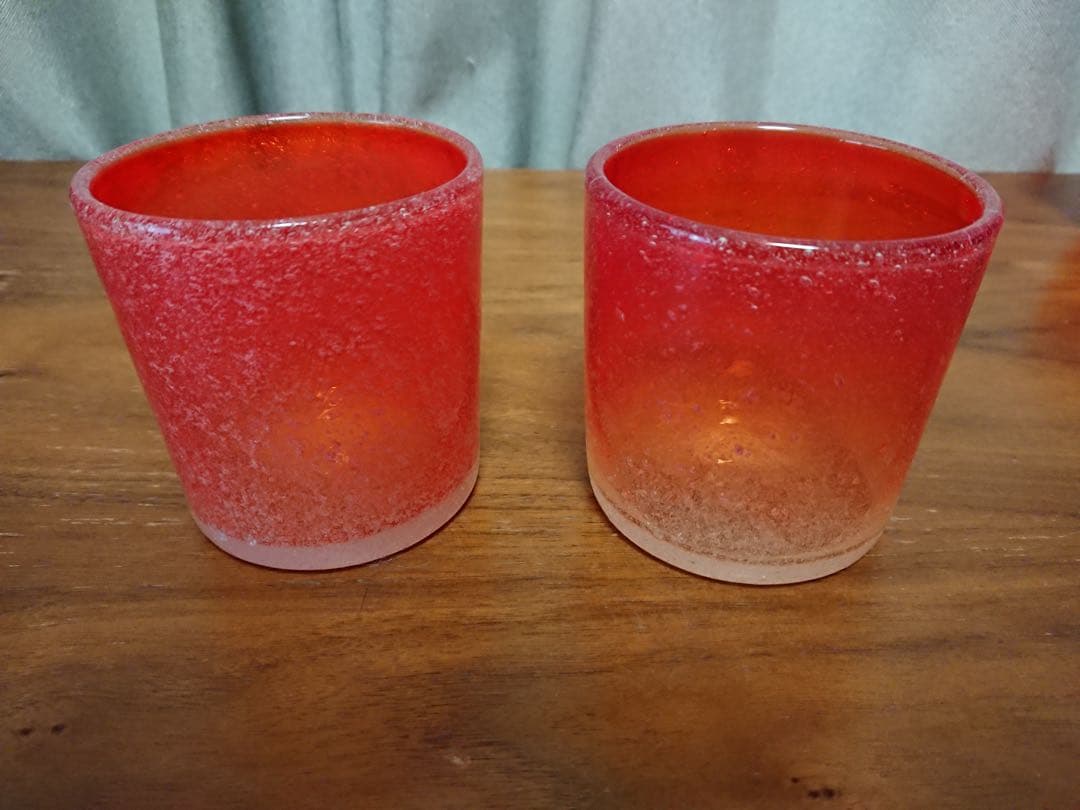 ✨新品未使用✨硝子工芸品 琉球ビードロ硝子 ペアグラス