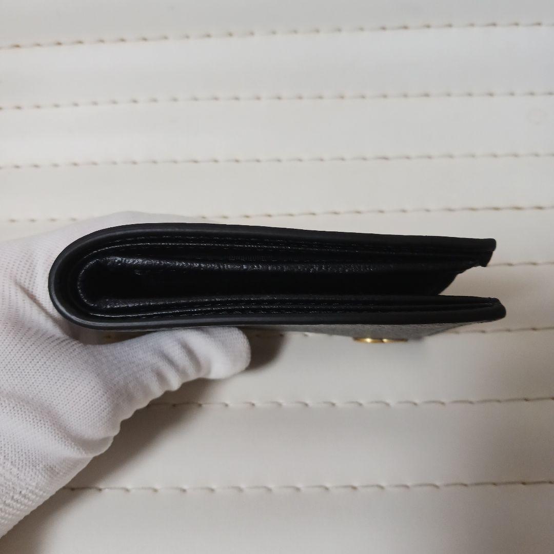 2956【未使用級】GUCCIマーモント　コンパクトウォレット　２つ折り財布