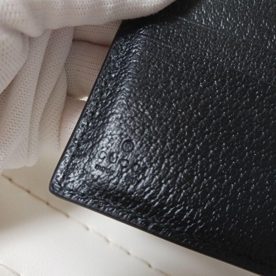 2956【未使用級】GUCCIマーモント　コンパクトウォレット　２つ折り財布