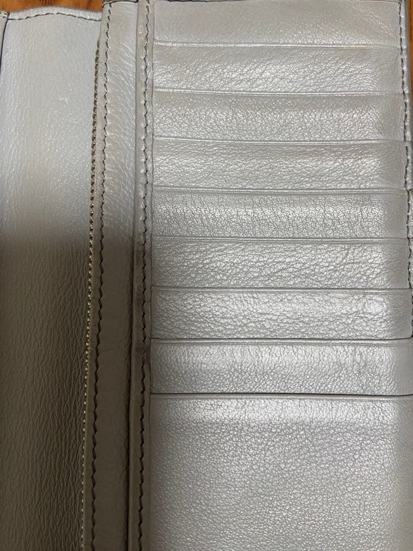 Dior ディオール　グレー 長財布 レザー
