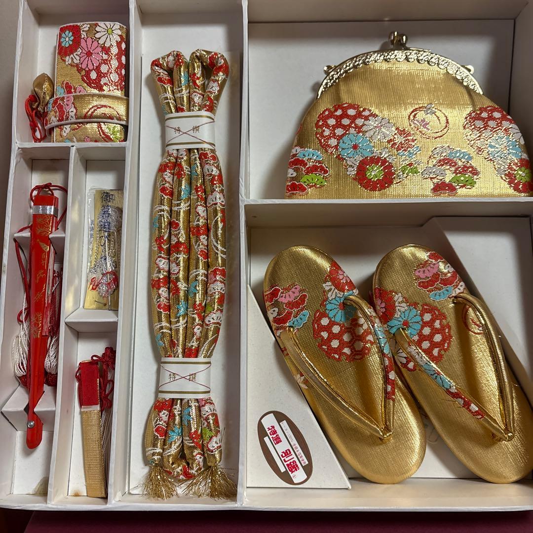 七五三用金色草履セット