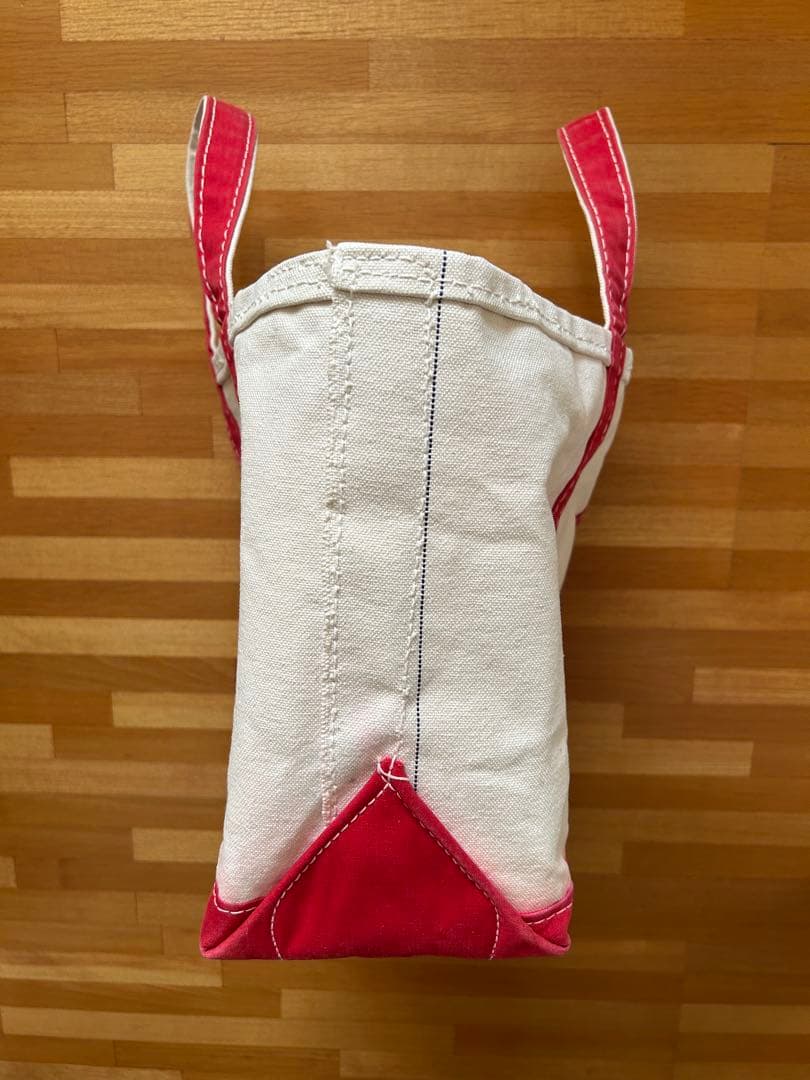 70s 80s L.L.BEAN トートバッグ サイドタグ 赤 M ヴィンテージ