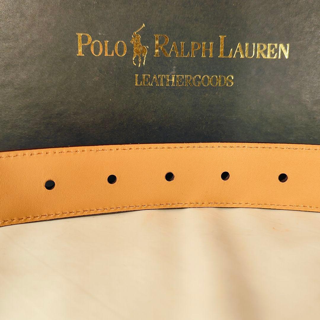【新品未使用】PRL RALPH LAUREN 高級カーフレザー ドレスベルト