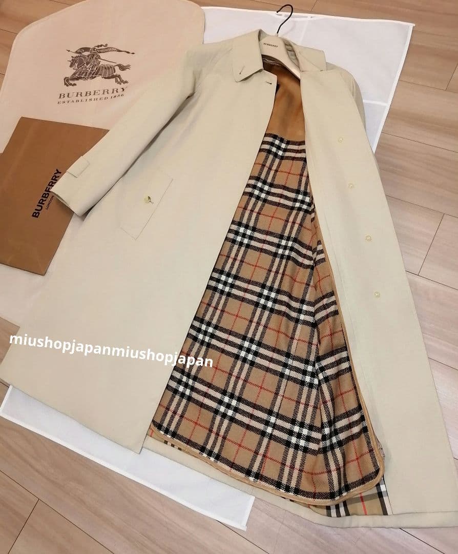 貴重希少●L　バーバリー　BURBERRY　ステンカラーコート　ノバチェック
