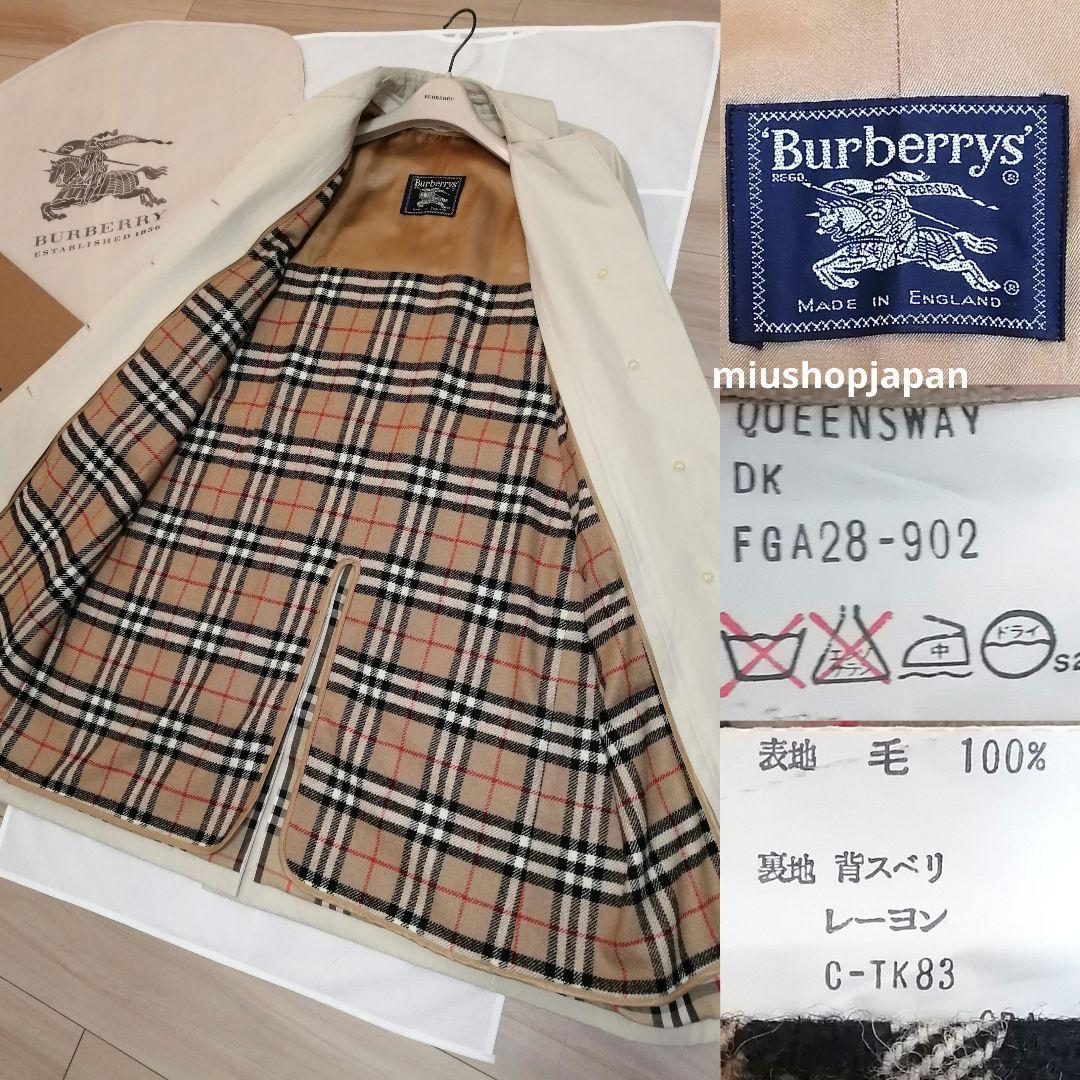 貴重希少●L　バーバリー　BURBERRY　ステンカラーコート　ノバチェック